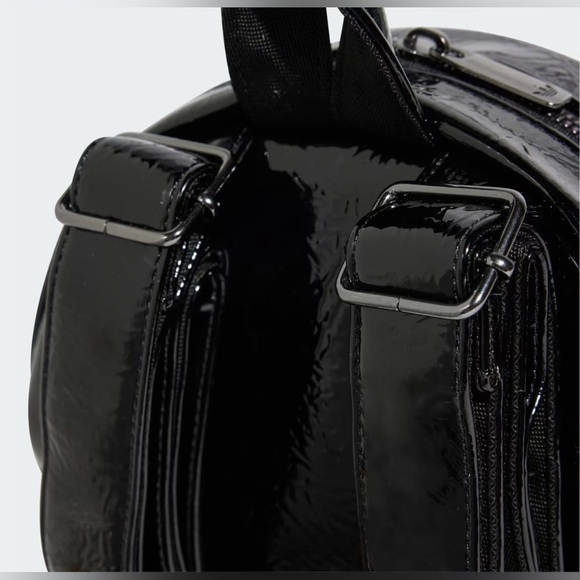 Adidas Shiny Black Round Backpack